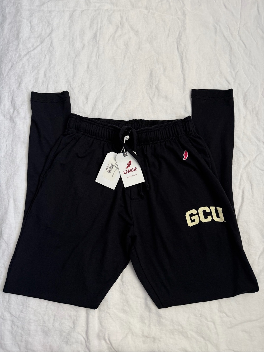 League Black GCU Sweatshorts with Cream Lettering